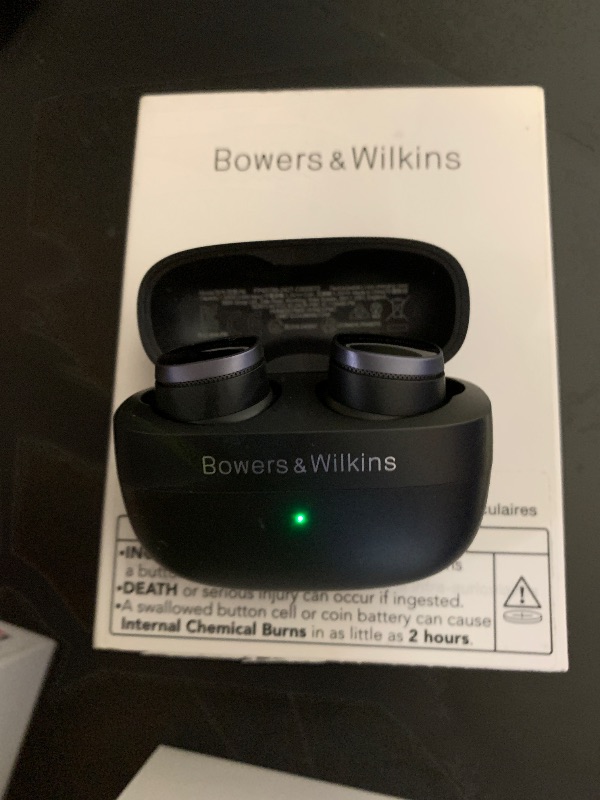 Photo 1 of Bowers & Wilkins Pi8 Bluetooth Wireless Earbuds (Anthracite Black), in-Ear Bluetooth Earphones with Qualcomm Chipset & aptX Lossless, Active Noise Cancelling Earbuds, 3 Built-in Mics, 15-Min Charging