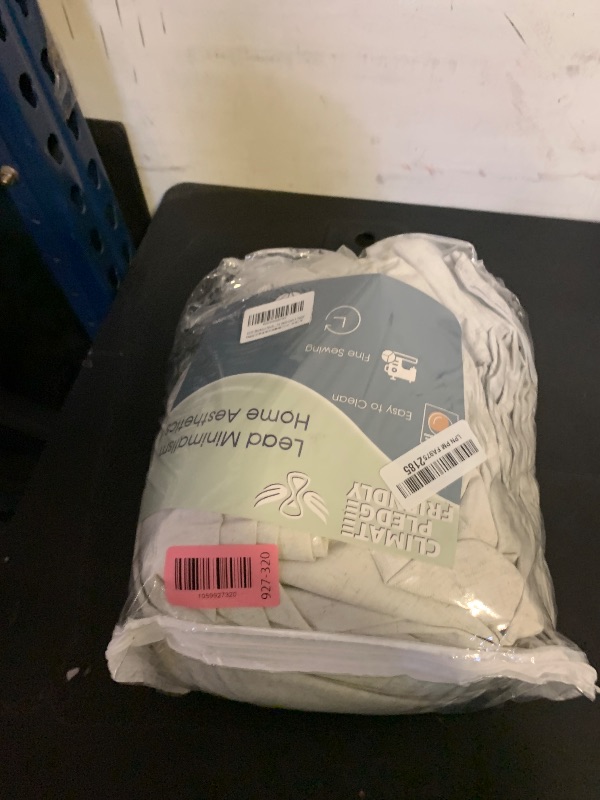 Photo 1 of 100% Blackout Pinch Pleat Linen Curtains 96 Inch Length 100 Inch Wide for Sliding Door Pinch Pleated Thermal Insulated Drapes Farmhouse Rustic Room Darkening Natural Cream Curtain for Bedroom 1 Panel