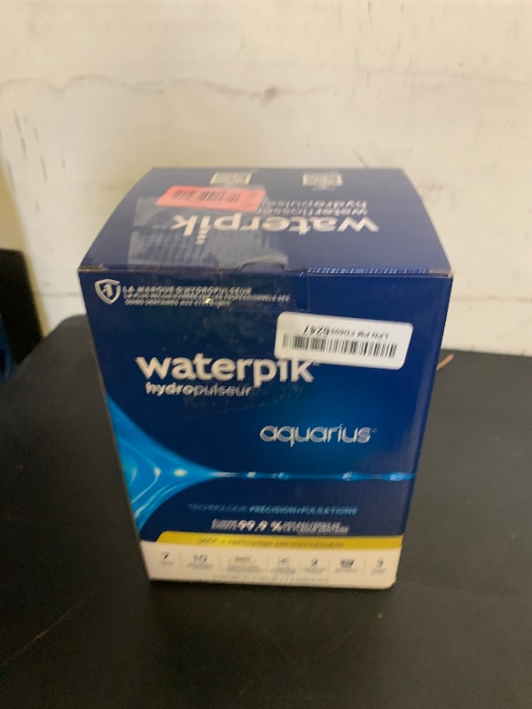 Photo 1 of Waterpik Aquarius Water Flosser For Teeth Cleaning, Gums, Braces, Dental Care, Electric Power With 10 Settings, 7 Tips For Multiple Users And Needs, ADA Accepted, White WP-660, Packaging May Vary