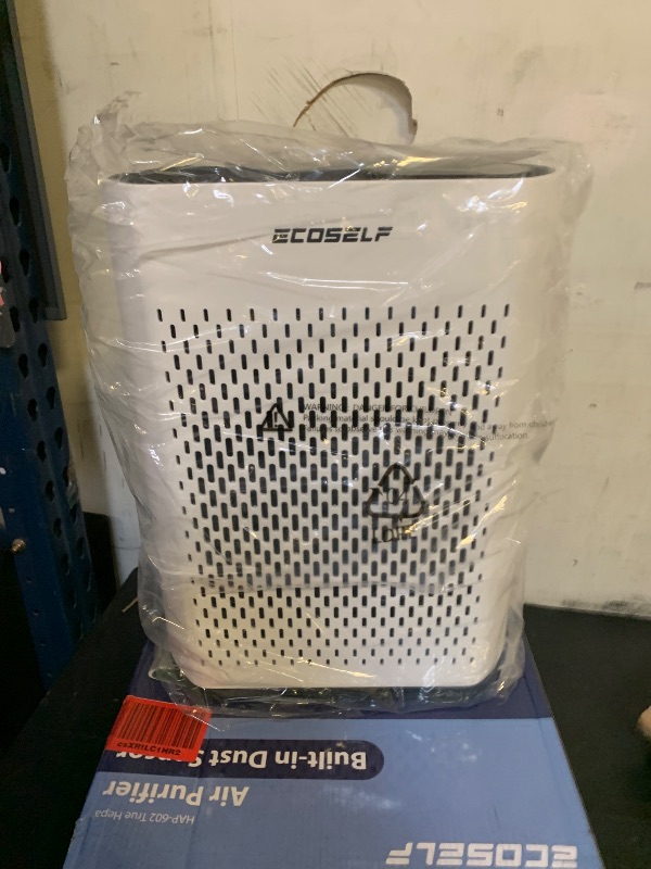 Photo 1 of Powerful Air Purifiers for Home Large Room Up to 2400 Ft², ECOSELF HEPA Air Purifier with PM 2.5 Air Quality Display 20dB Sleep Mode, Air Purifiers for Bedroom Office Living Room HAP602 Warm White