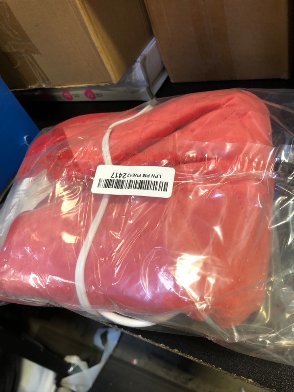 Photo 1 of Electric Heating Pad for Pain Relief - 35"x20" King Size, Soft Velvet, Moist & Dry Heat, Adjustable Temperature, Auto Shut-Off, Machine Washable, Ideal for Back, Neck, Shoulder & Menstrual Cramps