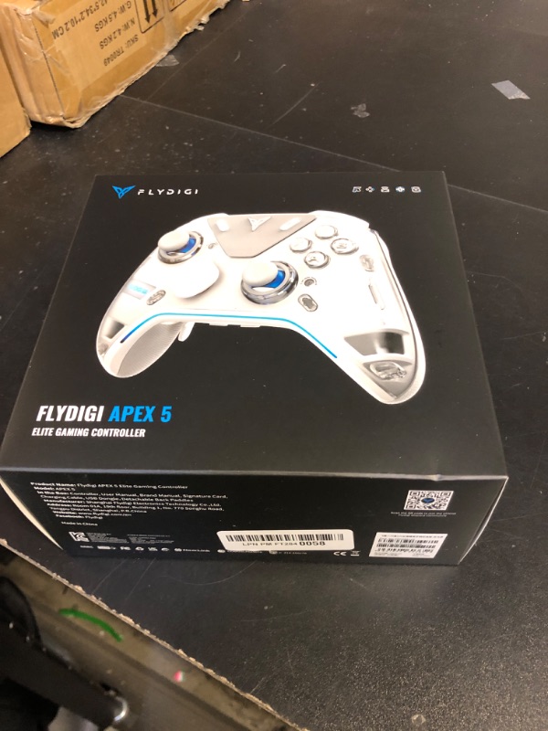Photo 1 of FLYDIGI Apex 5 PC Controller, Forceflex Joystick 2.0, ForceAdapt Triggers, 3ms Ultra-Low Latency, RGB Light Bar, Full-Color LCD Display,1500mAh Battery PC/NS/Android/TV