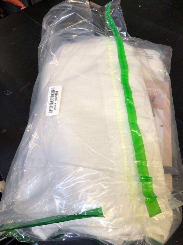 Photo 1 of Natural Pinch Pleated Linen Curtains 84 Inch Length 2 Panels for Living Room Bedroom Textured Cream Ivory Birch Semi Sheer Boho Neutral Back Tab Pinch Pleat Hooks Rings Window Curtain 84 Inches Long