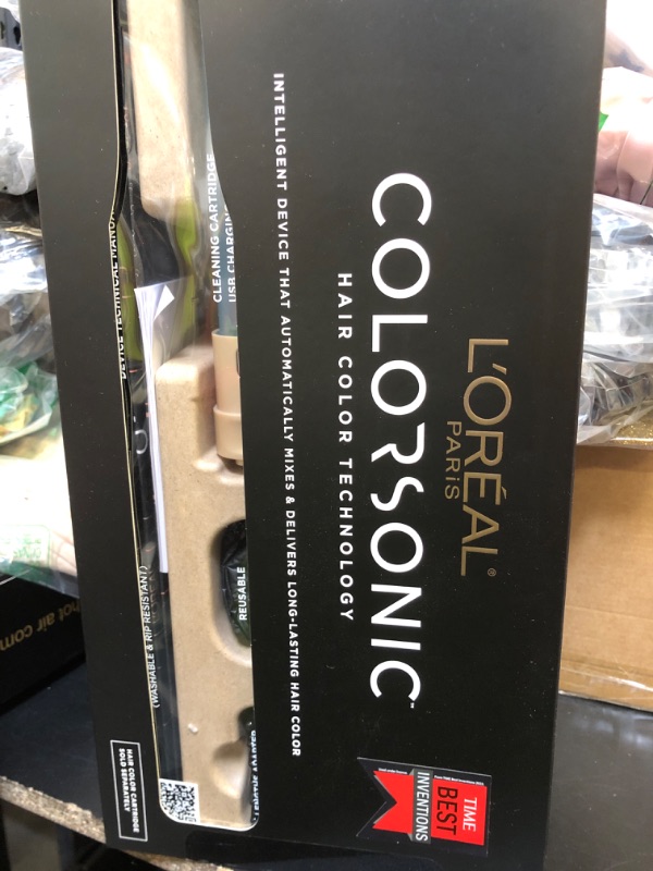 Photo 1 of L'Oreal Paris Colorsonic Permanent Hair Dye Coloring Device for Root Touch Up, All Over Color, and Gray Coverage, Mistake-Free Application (Hair Color Cartridge Sold Separately)
