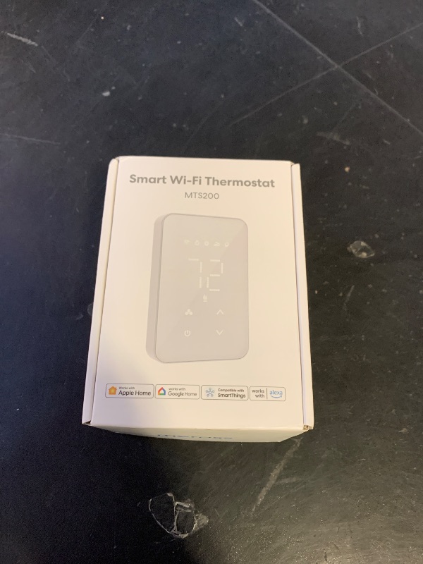 Photo 1 of meross Smart Thermostat for Electric Baseboard and in-Wall Heaters Work with HomeKit, Alexa and Google Home, 120V-240V Wi-Fi Programmable Thermostat with Easy Install, Energy Saving, 4 Wires Needed
