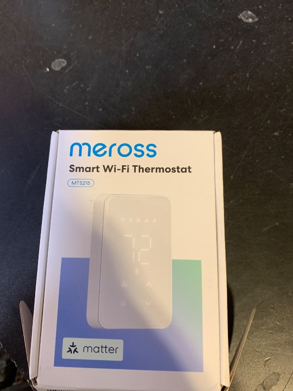 Photo 1 of meross Matter Smart Thermostat for Electric Baseboard Heater, Works with Alexa, HomeKit, Google, SmartThings, Programmable WiFi Thermostat for House, Energy Saving, App & Voice Control for Smart Home