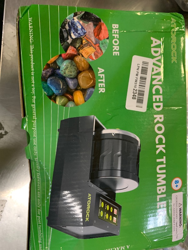 Photo 1 of A1 Professional Rock Tumbler Kit, 4LB Extra-Large Barrel with Cutting-Edge Brushless Motor, Adjustable Speed & Timer, Durable Metal Base for Adults & Rock Collectors – Includes Full Accessories