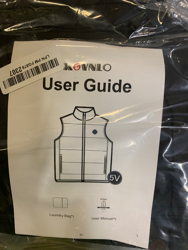 Photo 1 of MISSING BATTERY --------------------------------------------------KOVNLO Womens Heated Vest, 5 in 1 Smart Controller, Lights-out Design, Electric Heated Jackets (Battery Pack Not Included)