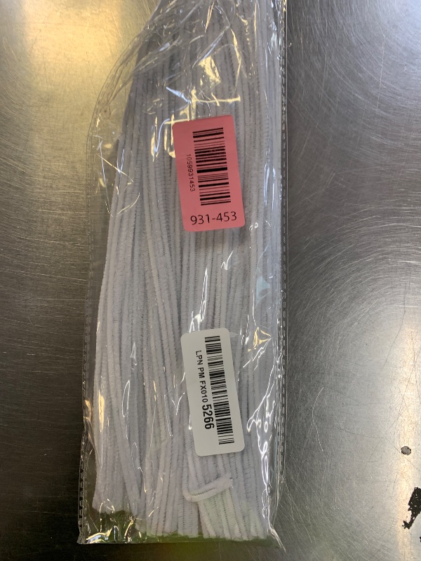 Photo 1 of 100 Pieces  Cleaners Chenille Stem, Solid Color Pipe Cleaners Set for Pipe Cleaners DIY Arts Crafts Decorations, Chenille Stems Pipe Cleaners (White)