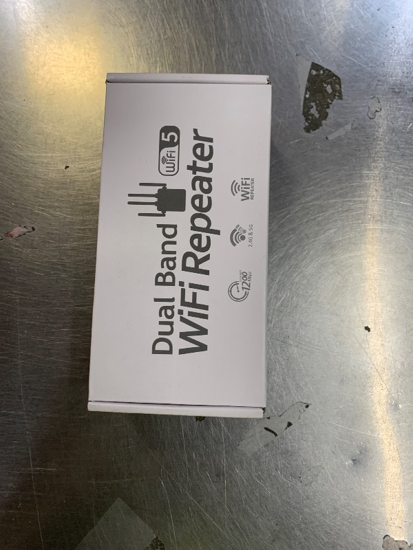 Photo 1 of 105-Device Compatible WiFi Extender Signal Booster, WiFi Extender, 12880 Sq.Ft Long Range, Dual Band 5GHz/2.4GHz 1200Mbps, Simple Installation for Home & Outdoor