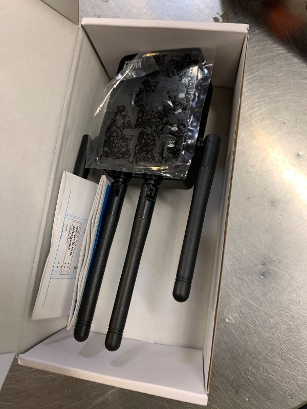 Photo 1 of 105-Device Compatible WiFi Extender Signal Booster, WiFi Extender, 12880 Sq.Ft Long Range, Dual Band 5GHz/2.4GHz 1200Mbps, Simple Installation for Home & Outdoor