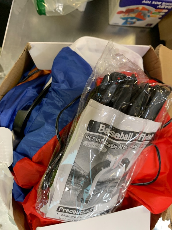 Photo 1 of Eyourlife 9FT Giant Baseball Inflation Arch for Baseball Party Decorate with Baseball Home Run Banner 1Blower and 5 Light for Baseball Team Coach Stadium Yard Outdoor Birthday Blow-Up Decorate