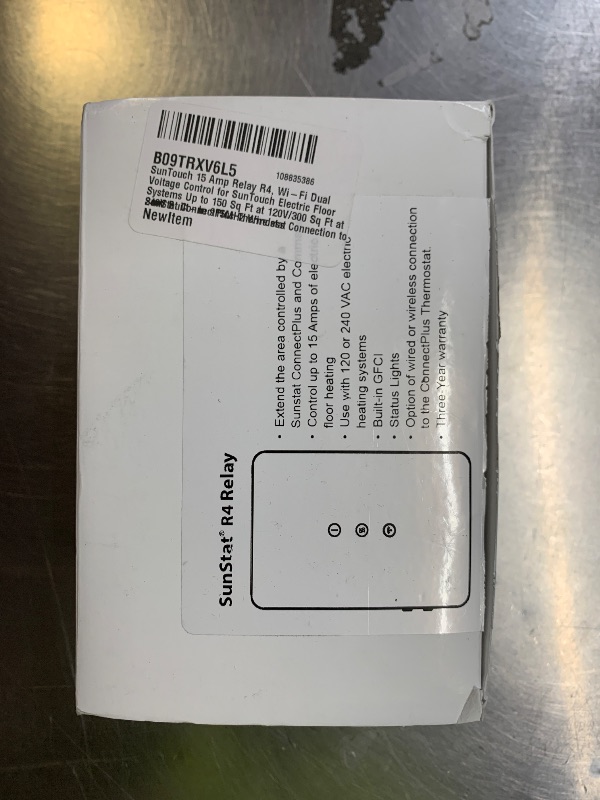 Photo 1 of SunTouch 15 Amp Relay R4, Wi-Fi Dual Voltage Control for SunTouch Electric Floor Systems Up to 150 Sq Ft at 120V/300 Sq Ft at 240V Built-In 915MHz Wireless Connection to SunStat ConnectPlus Thermostat