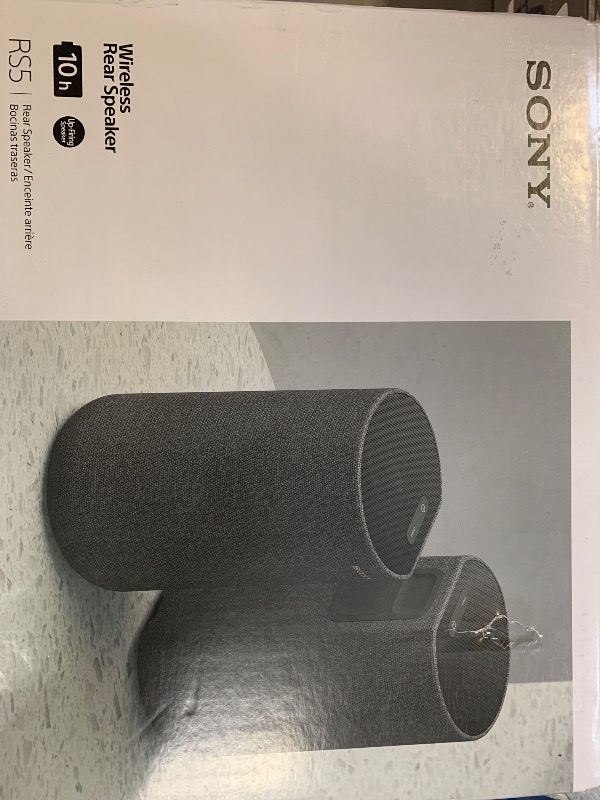 Photo 1 of Sony SA-RS5 Wireless Rear Speakers with Built-in Battery for BRAVIA Theater (BAR 8, BAR 9), HT-A7000/A5000/A3000 and STR-AN1000