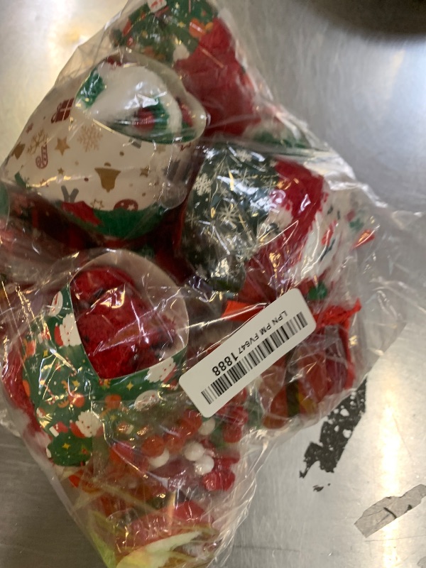 Photo 1 of 12 Pairs Christmas Cupcake Fuzzy Socks, DIY Present Slipper Socks, Winter Warm Soft Plush for Birthday Gifts, On Holidays, Celebrate Christmas, Give to Relatives, Friends, Family