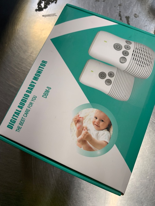 Photo 1 of Audio Baby Monitor, 2.4GHz Two Way Talk Smart Baby Monitor, Night Light Audio Monitor for Baby Care, Noise Detection, 20 Hours Standby Time