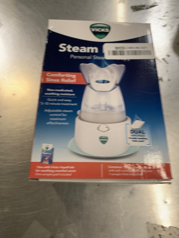 Photo 1 of Vicks Personal Steam Inhaler for Targeted, Natural Steam Relief for Allergies, Congestion, Cough & Colds, and Sinus Irritation, Use with VapoPads - 1 Included