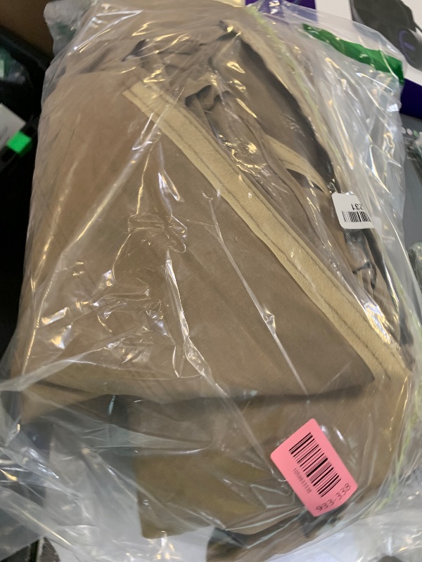 Photo 1 of MASTERCANOPY Replacement Canopy Top for Lowe's Allen Roth 10x12 Gazebo #GF-12S004B-1 (Khaki Plaid,Riplock Material)