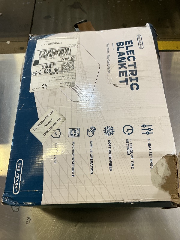 Photo 1 of Heated Blanket Full Size,Flannel & Faux Rabbit Fur Bubble Fleece Electric Throw Blanket,6 Heat Settings,1-10 Hour Auto-Off,Overheat Protection,ETL Certified,72" x 84",Machine Washable,Passion Red