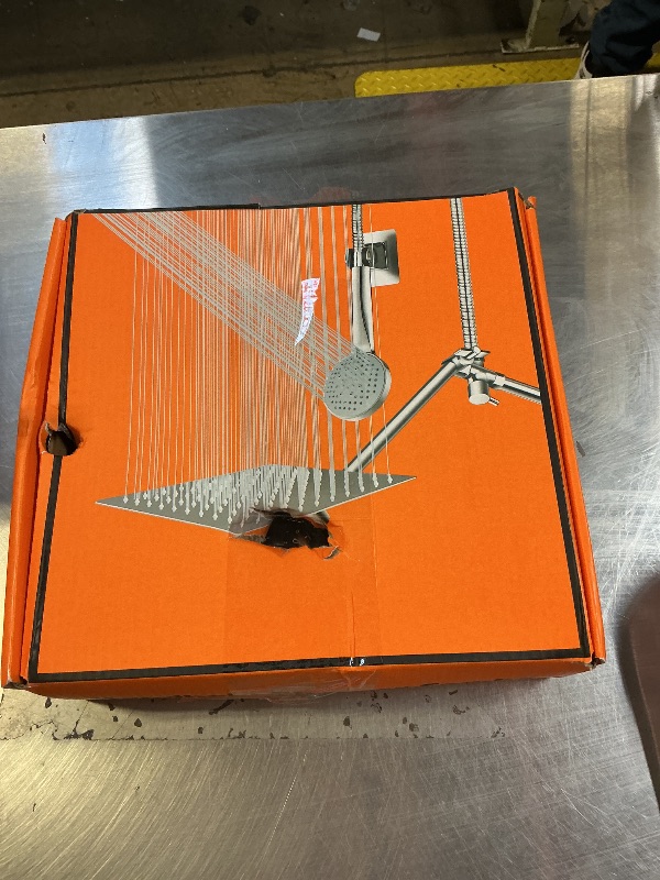 Photo 1 of 10 inch Rainfall Shower Head Combo Stainless Steel, THE FIRST WATERFALL mode, 10 Inch Rain Shower Head with Handheld 6 Spray Modes High Pressure, Overhead Shower Adjustable Extension Arm,Chrome