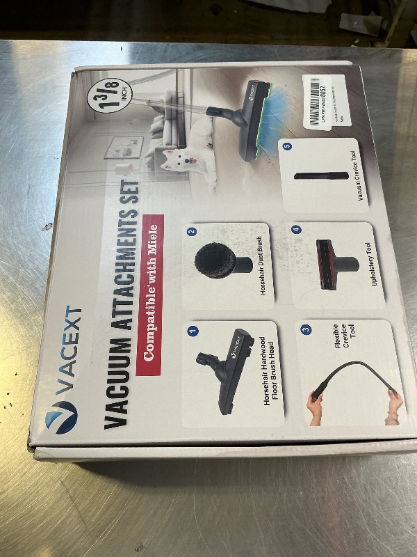 Photo 1 of For Miele Vacuum Cleaner Attachments for Carpet, Tile Hard Floors, Dryer Vent, Corner, Car Detailing -Horsehair Hardwood Floor Brush, Flexible Crevice Tool & More Compatible with Miele C1 C2 C3