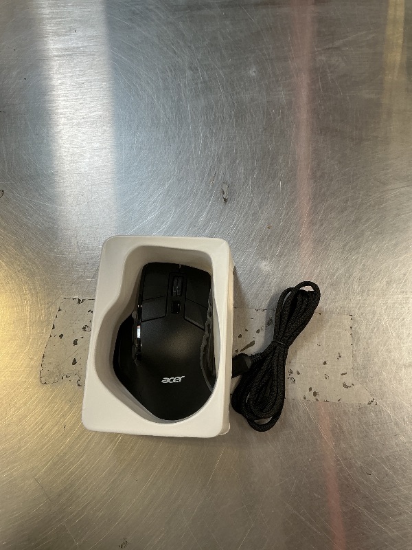 Photo 1 of acer Wireless Mouse for Laptop, Bluetooth Computer Mouse Ergonomic for 4 Devices(2.4Ghz+BT 5.2+Wired), OLED Scree Rechargeable Mice, 5 Programmable Buttons, 4000 DPI for MacBook PC Desktop