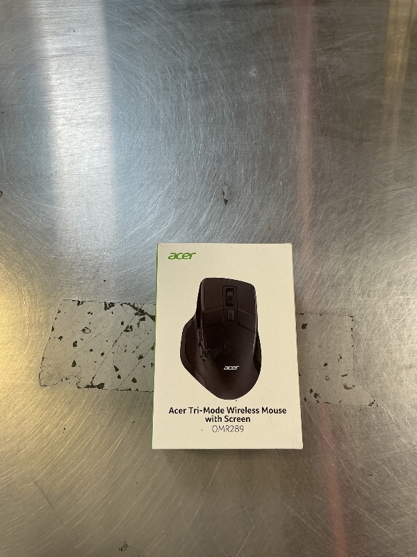 Photo 1 of acer Wireless Mouse for Laptop, Bluetooth Computer Mouse Ergonomic for 4 Devices(2.4Ghz+BT 5.2+Wired), OLED Scree Rechargeable Mice, 5 Programmable Buttons, 4000 DPI for MacBook PC Desktop