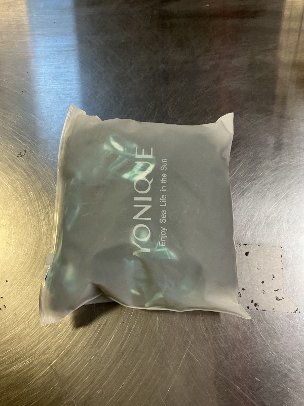 Photo 1 of Yonique Two Piece Tankini Bathing Suits T-Back Blouson Swim Tops with Boy Shorts Women Swimsuits Sporty Swimwear Green Leaves on Black S