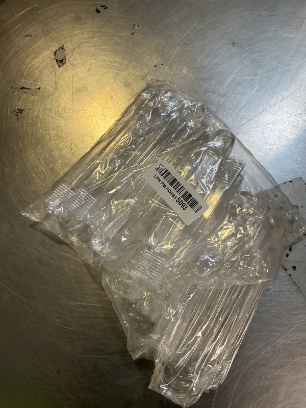 Photo 1 of 10 Pcs Plastic Buffet Serving Tongs, Clear Kitchen Tongs Mini Serving Utensil Tongs for Food Ice Salad Buffet Barbecue Cookies, 6.3 Inches