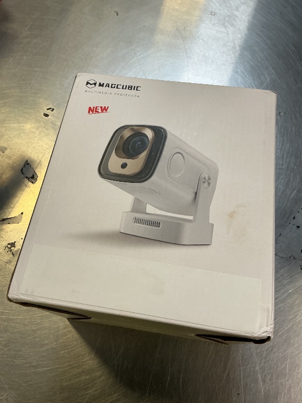 Photo 1 of ?Auto Focus&1080P?Magcubic Mini Smart Projector with 4K Support, Portable Projector with Wifi and Bluetooth, 5W Speaker, Built in Apps, Voice Control, Outdoor Movie Projector