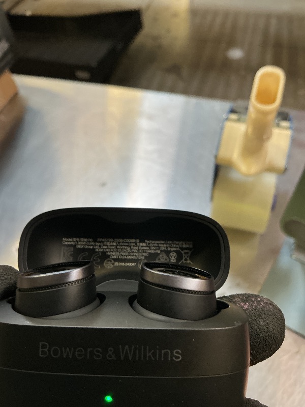 Photo 1 of Bowers & Wilkins Pi8 Bluetooth Wireless Earbuds (Anthracite Black), in-Ear Bluetooth Earphones with Qualcomm Chipset & aptX Lossless, Active Noise Cancelling Earbuds, 3 Built-in Mics, 15-Min Charging