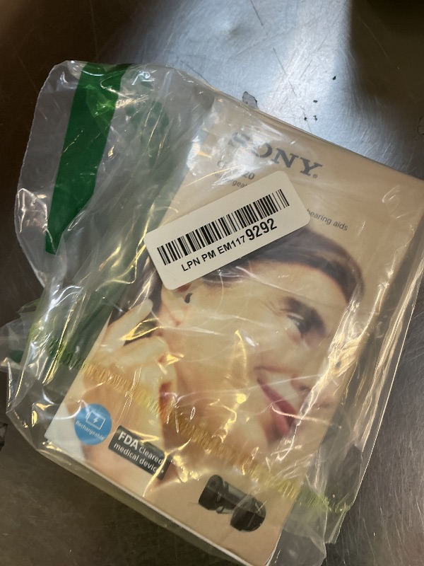 Photo 1 of Sony CRE-C20 Self-Fitting OTC Hearing Aids for Mild to Moderate Hearing Loss, Prescription-Grade Sound Quality, Compact Virtually Invisible Design, Customizable App, and Rechargeable Battery