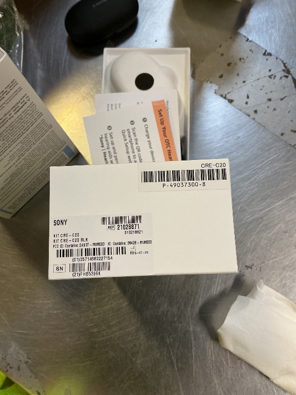 Photo 1 of Sony CRE-C20 Self-Fitting OTC Hearing Aids for Mild to Moderate Hearing Loss, Prescription-Grade Sound Quality, Compact Virtually Invisible Design, Customizable App, and Rechargeable Battery