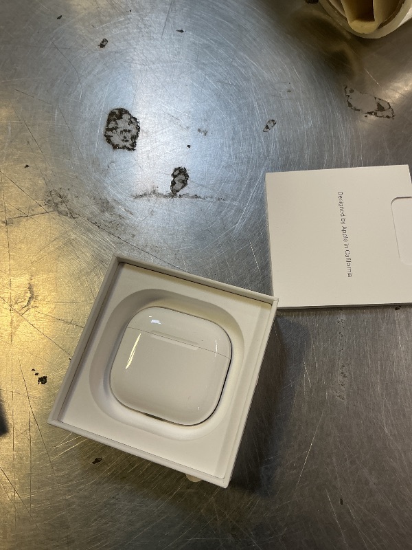 Photo 1 of Apple AirPods 4 Wireless Earbuds, Bluetooth Headphones, Personalized Spatial Audio, Sweat and Water Resistant, USB-C Charging Case, H2 Chip, Up to 30 Hours of Battery Life, Effortless Setup for iPhone