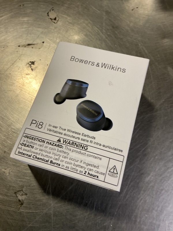 Photo 1 of Bowers & Wilkins Pi8 Wireless Bluetooth Earbuds (Midnight Blue), in-Ear Bluetooth Earphones with Qualcomm & aptX Lossless, Active Noise Cancelling Earbuds, 3 Built-in Mics, 15-Min Quick Charging