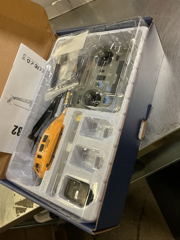 Photo 1 of NBJIALIN RC ERA C032 UH-1 Huey Helicopter - Remote Control Helicopters for Adult, 1/48 Sacle 2.4G 6CH Gyro Stabilized Aircraft with Altitude Hold & Optical Flow,3D Stunt Drone (Yellow)