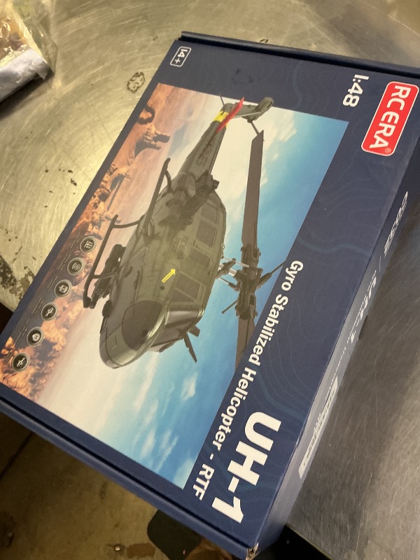 Photo 1 of NBJIALIN RC ERA C032 UH-1 Huey Helicopter - Remote Control Helicopters for Adult, 1/48 Sacle 2.4G 6CH Gyro Stabilized Aircraft with Altitude Hold & Optical Flow,3D Stunt Drone (Yellow)