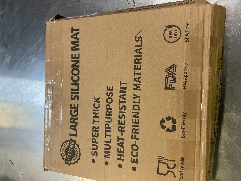 Photo 1 of 2 Pack 47.3"x23.6" Silicone Kitchen Counter Mats, 2MM Thick Heat Resistant Non-Slip Countertop Protector, Waterproof Durable Mats for Kitchen Countertops, Islands, or Workspaces (Semitransparent)