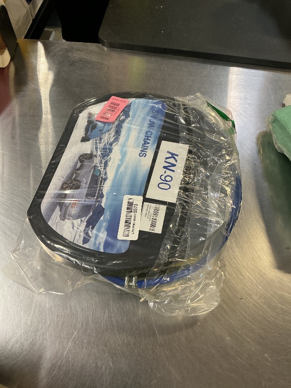 Photo 1 of COCO BIRD Snow Chains, Wear-Resistant High Carbon Steel Anti Slip Tire Chain for Passenger Cars, Pickups, and SUVs, Set of 2 (KN90)