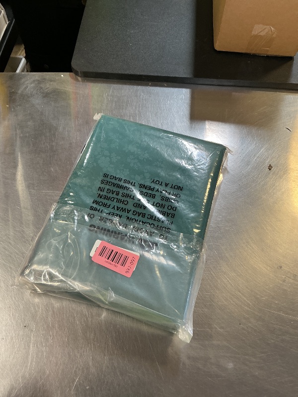 Photo 1 of Smiry Rectangle Table Cloth, Waterproof Heavy Duty Vinyl Tablecloths, Wipeable Washable Table Cover for Kitchen and Dining Room (Emerald Green, 60" X 120")