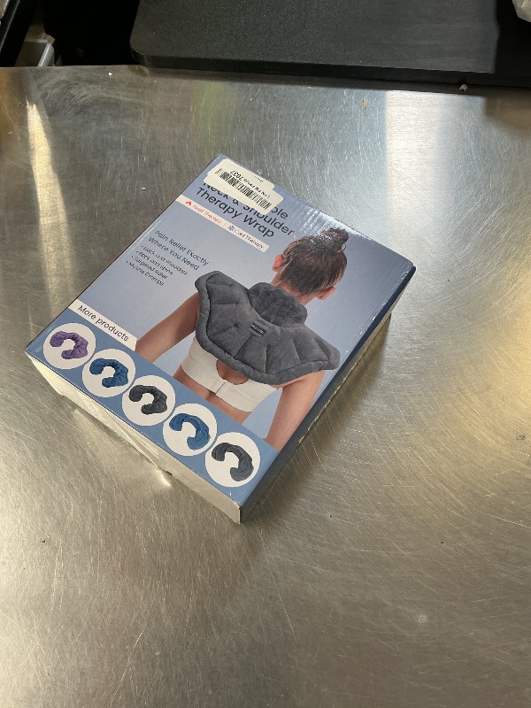 Photo 1 of Microwavable Heated Neck Wrap Warmer and Shoulder Heating Pad Microwave, Weighted Microwave Heating Pad for Neck and Shoulders Hot and Cold Compress