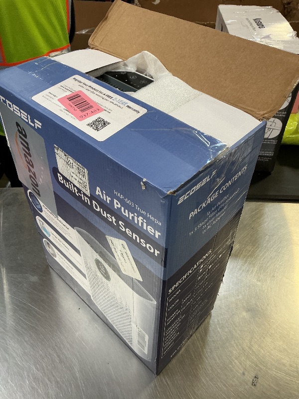 Photo 1 of Air Purifiers for Home Large Room, Cover Up to 2400 Ft² with True HEPA Filter, Smart Mode, PM2.5 Air Quality Display, 22dB Sleep Mode, Aromatherapy with 2X-Purification & 360°Air Outlet, HAP603