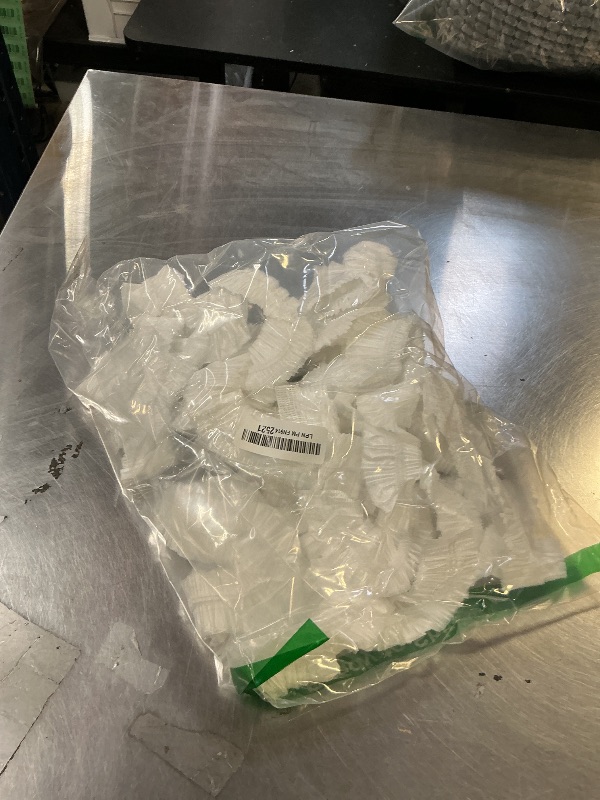 Photo 1 of 100Pcs XXL Oversized Disposable Plastic Shower Cap for Long Braids, Dreadlocks & Locs - Big Plastic Shower Cap for Black Women's Hair Treatment