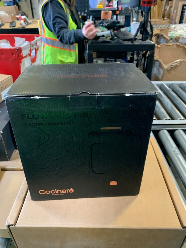 Photo 1 of Electric Tea Kettle, INTASTING Glass Electric Kettle with tea Infuser and Precise knob temperature control, 1200W Fast Heating, BPA-Free, Easy to Clean, for Tea and coffee, 1 Liter (Dark Gray)