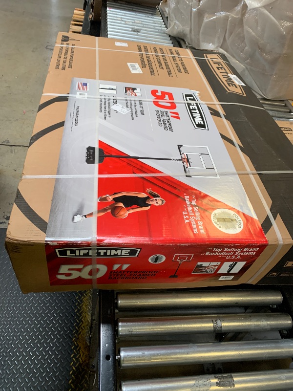 Photo 1 of Lifetime 51544 Front Court Portable Basketball System, 50 Inch Shatterproof Backboard