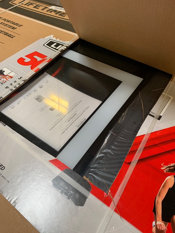 Photo 1 of Lifetime 51544 Front Court Portable Basketball System, 50 Inch Shatterproof Backboard