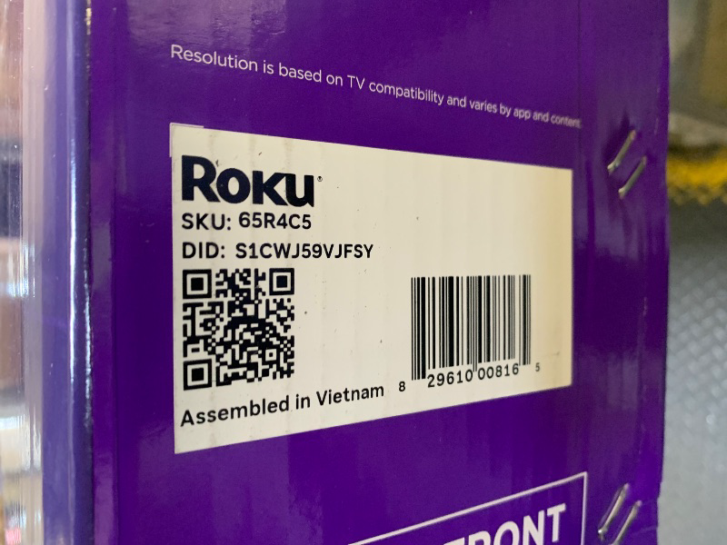 Photo 1 of Roku Smart TV 2025 – 65-Inch Select Series, 4K HDR TV – RokuTV with Enhanced Voice Remote – Flat Screen LED Television with Wi-Fi for Streaming Live Local News, Sports, Family Entertainment