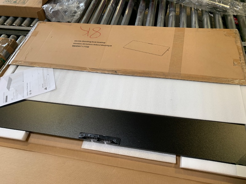 Photo 1 of Marsail Electric Standing Desk with One-Piece Desktop,48 x 30 inch Height Adjustable Office Gaming Computer Desk with Deeper Tabletop,Home Office Stand up Desk with 4 Memory Presets, Desk for Bedroom