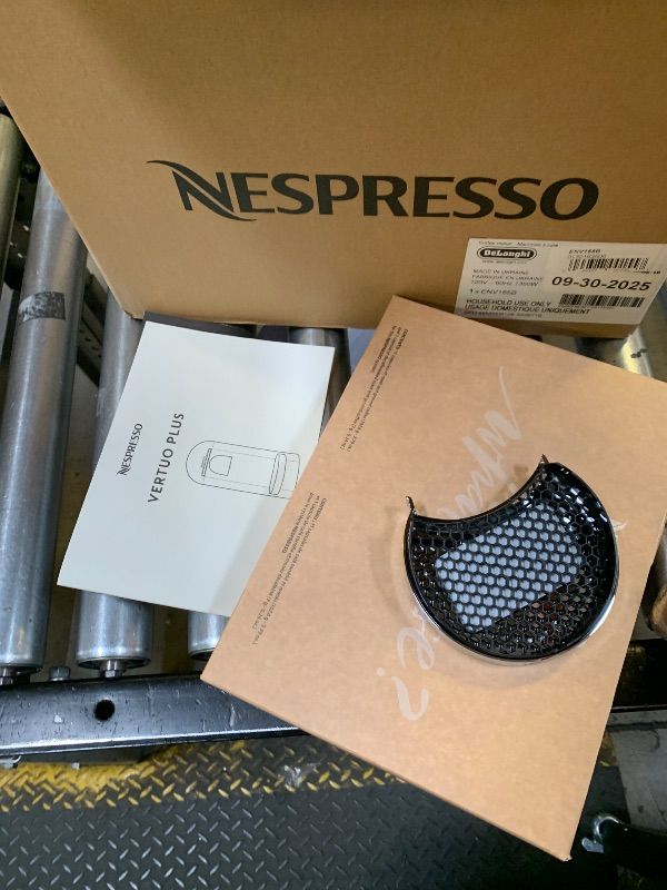 Photo 1 of Nespresso VertuoPlus Deluxe Coffee and Espresso Machine by De'Longhi, 37 Oz, Black