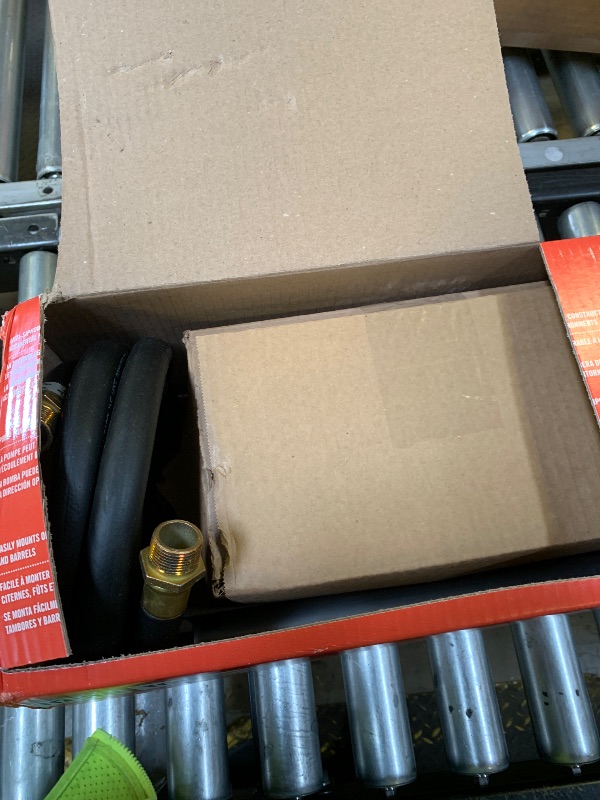 Photo 1 of Fill-Rite FR112 Fuel Transfer Rotary Hand Pump w/Discharge Hose, Straight Spout, Vacuum Breaker, & Suction Pipe